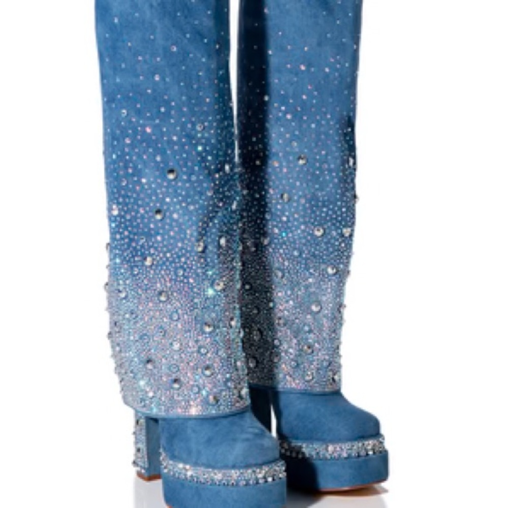 Azalea wang denim boots
